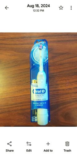 Oral B Battery Powered Toothbrush- pick up only Ray and Higley