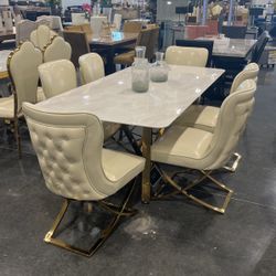 Dinning Room Gold/Beige
