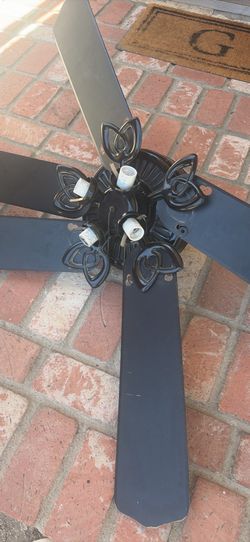 Free 52 inch black ceiling fan