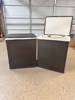 Laundry hampers x 2