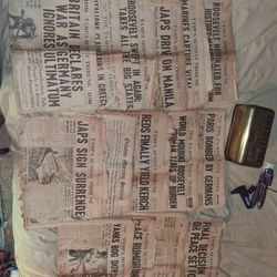 WWII Era Vintage Newspaper Collection