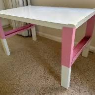 Ikea Desk Pink Pahl 