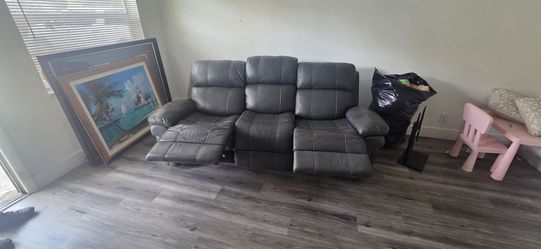 Grey recliner sofa for sale
