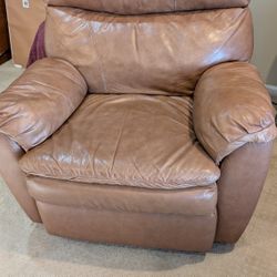 Brown Leather Recliner