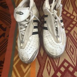 Adidas Adistar Beijing Wrestling Shoes Men’s  Rare Vintage 2008 White Black Zip