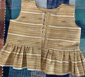 Girls Sleeveless Peplum Top