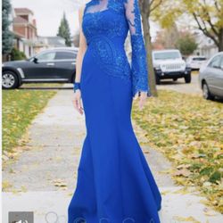 Evening Gown Royal Blue Size:small 