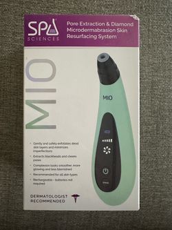Spa Sciences MIO Diamond Microdermabrasion Blackhead Remover, Pore Suction Tool–Rechargeable-Dermatologist Recommended Skin Resurfacing System for Ant