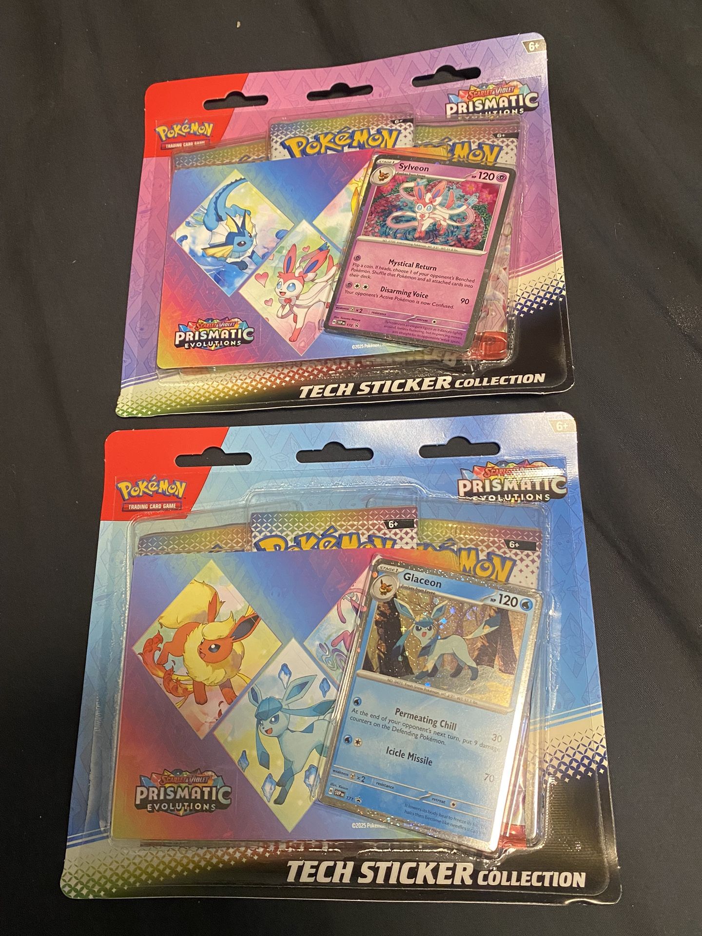 Pokémon Prismatic Evolutions Sticker Tech Pack.