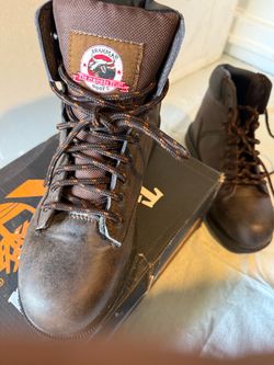 Brahma Work Boots Brown Lace-Up