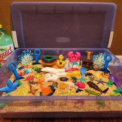 Beach/Ocean/Summer-Themed Sensory Bin "Sand" Box ~ Pre-School STEM/Montessori Enrichment Educational Toy~May be used on a table or the floor