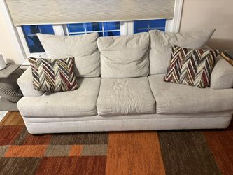 Sofa With Queen Sized Memory Foam Pullout