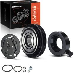 AC Compressor Clutch Kit with 4-Groove Pulley for Chevrolet Corvette 2005-2013