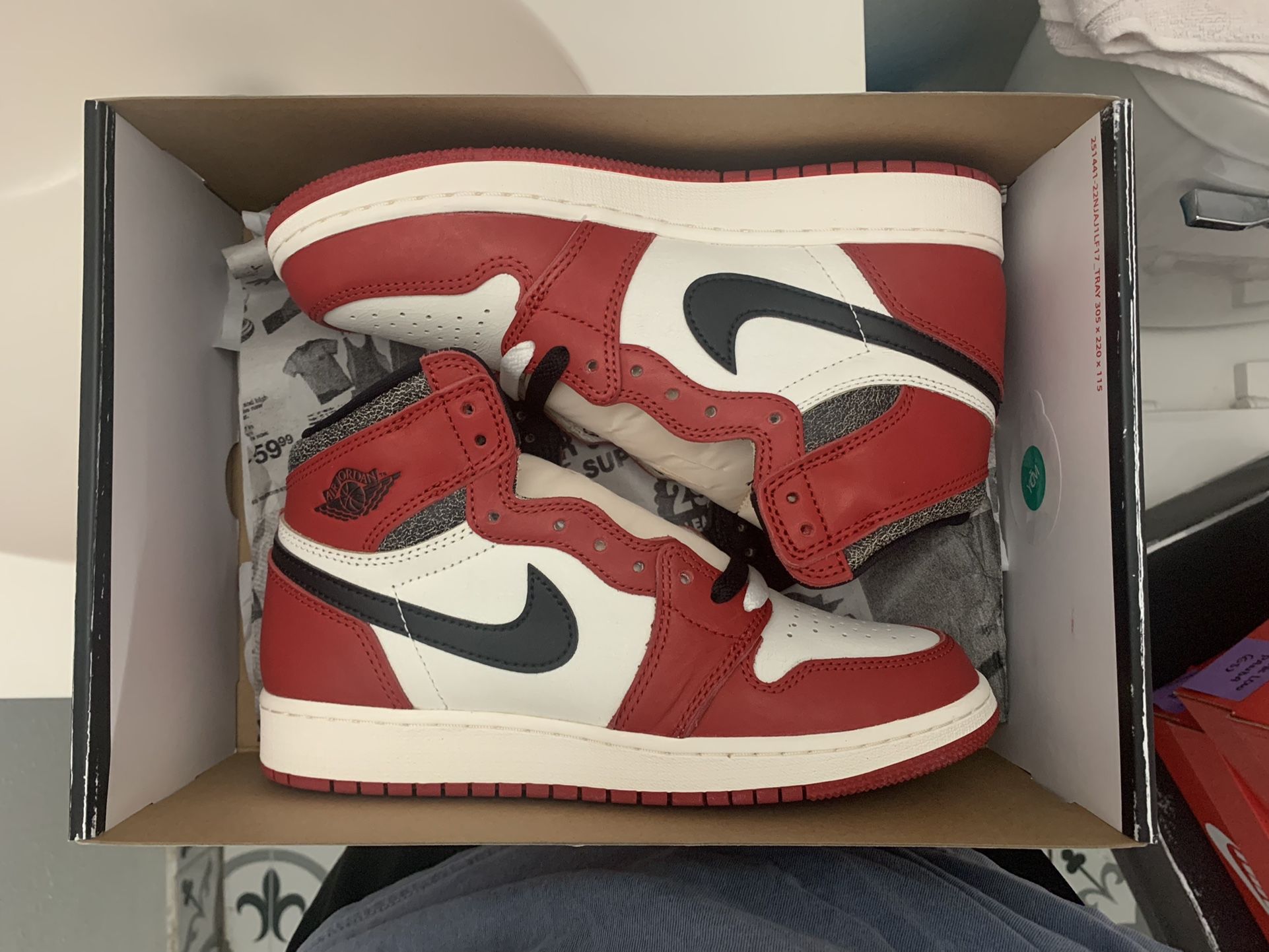 Ds Air Jordan Lost And Found Chicago 1s Size 6y