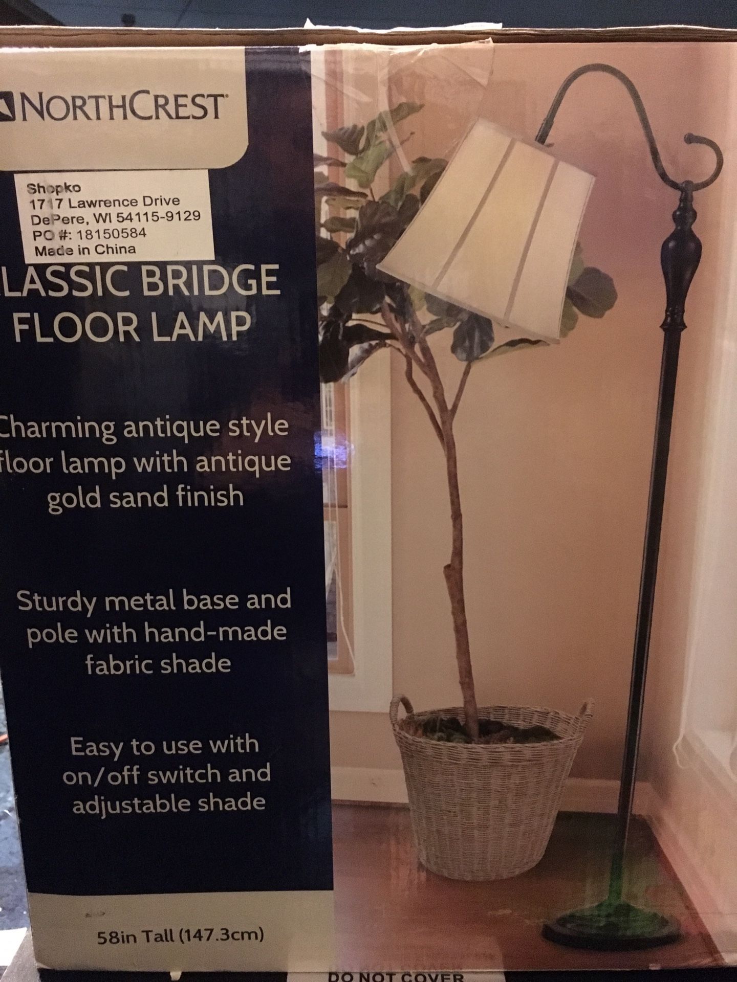 NORTHCREST CLASSIC BRIDGE FLOOR LAMP