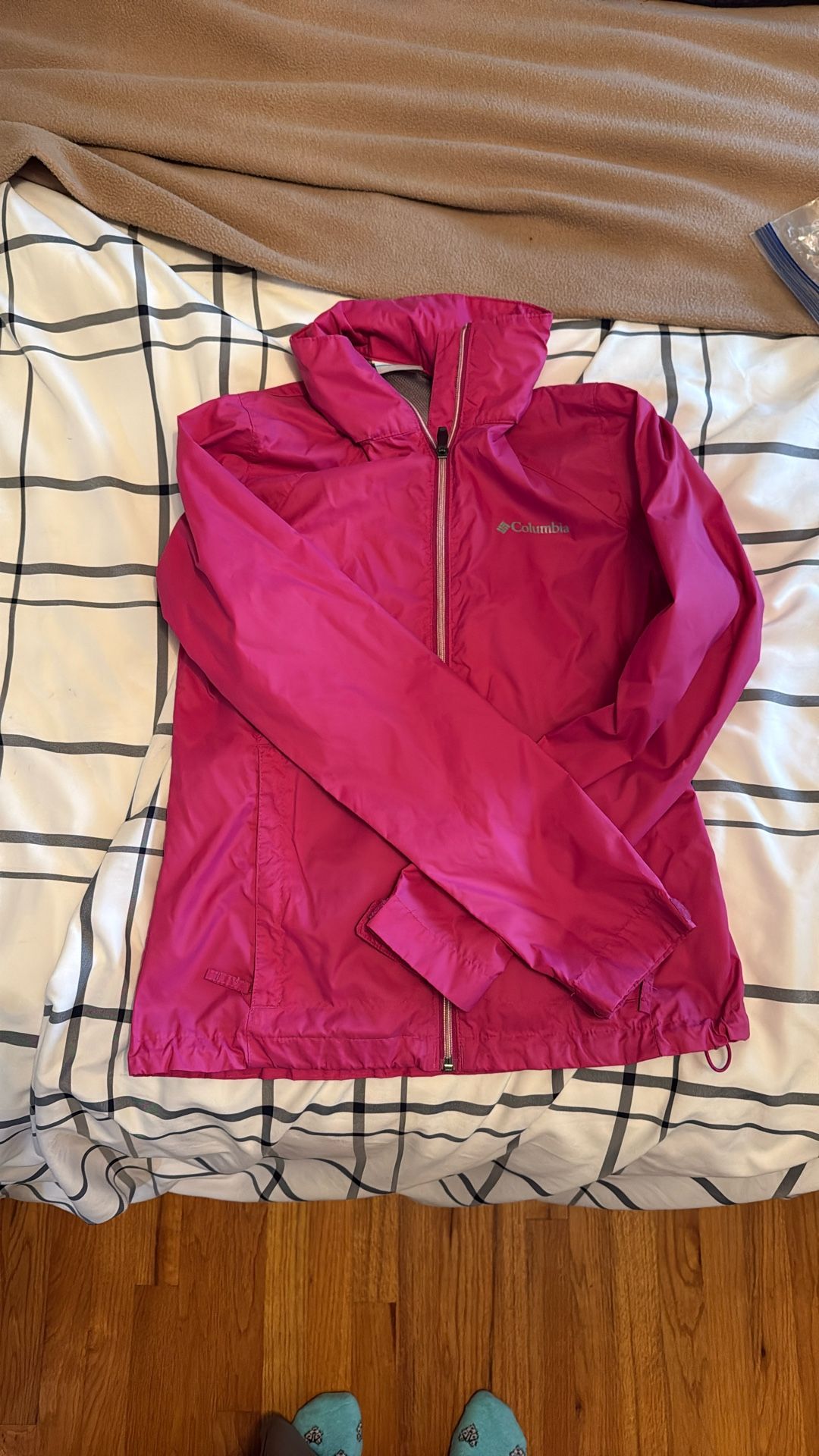 Xs Columbia Windbreaker With Hoodie