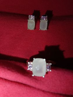 Size 11 Ring with earrings set