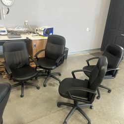 Set of 3 Matching Desk Chairs 