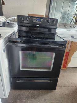 Whirlpool Black Glass Stove