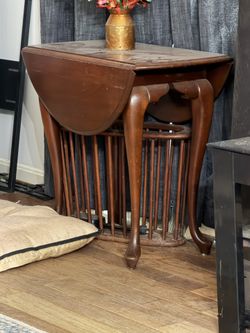 Folding End Table And Magazine Stand 