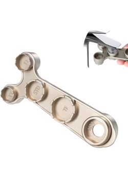 Faucet Aerator Wrench – 11-in-1 Aerator Removal Tool for Cache Aerators (TT TJ JR STD TF) & Flat-Sided Aerators (M18 M20 M22 M24 M28) – Heavy-Duty Met