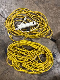 2 Heavy-Duty Outdoor Extension Cords – 50’ & 100’ – $100
