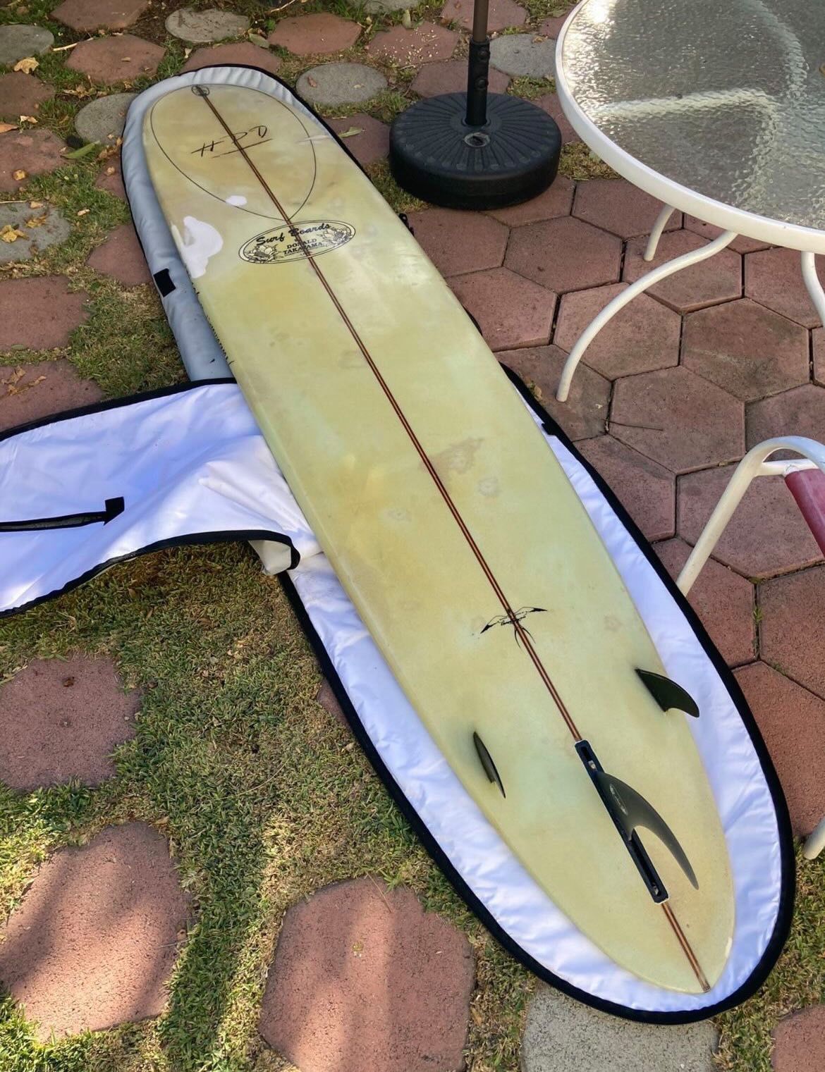 9’6” Donald Takayama signed Pre DT2 LongBoard Surf Board