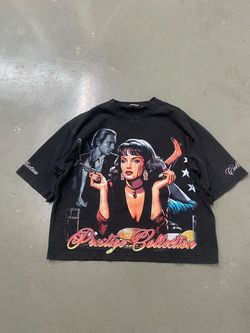 Black Prestige cropped graphic tee