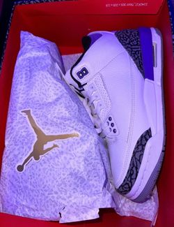 Jordan 3 dark iris 6.5 kids