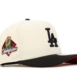 Los Angeles Dodgers Chrome Black 2 Tone 2024 World Series Champions SP 9Fifty A-Frame Snapback