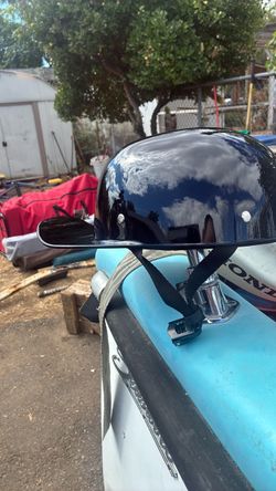 Black Gloss Half Shell Motorcycle Helmet