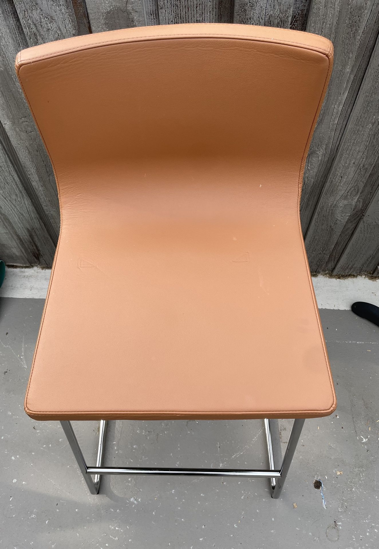 IKEA Bernhard Leather Barstool
