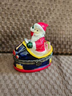 Ceramic Santa Trinket Holder