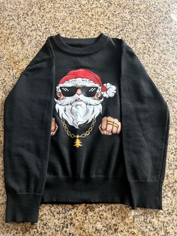 Kids graphic Santa sweater