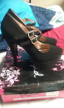 Black high heels