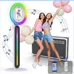 S8 Portable Photo Booth Machine – Tablet Compatible with LED Lights