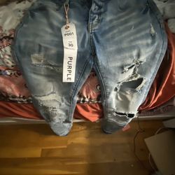 Purple Jeans Size 30 Slim