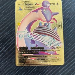 Pokemon Card VMax Lapras 
