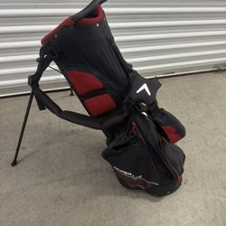 Callaway Hyperlite Zero Stand Bag Black Red 4-Way Divide Dual Strap Golf Bag