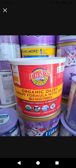 Earth's best organic formula