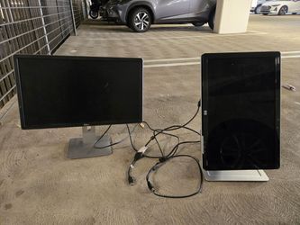 2 PC Monitors (24" & 26") & CPU
