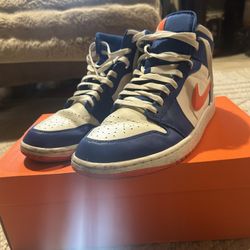 Air Jorden 1 Mid Wheaties Blue 