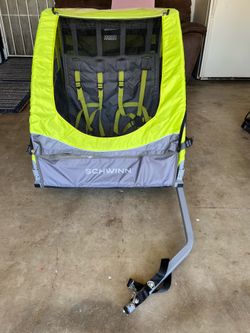 Double seat bike trailer