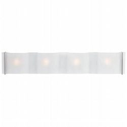 Access Lighting - Frosted Glass Wall and Vanity - Brushed Steel