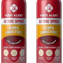 First Alert EZ Fire Spray (2 PACK) Extinguishing Aerosol Spray