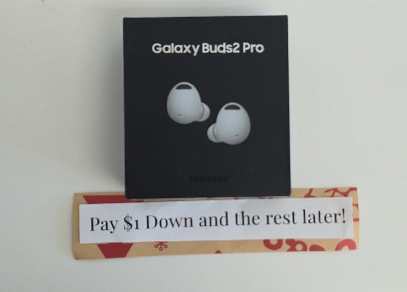 Samsung Galaxy Buds 2 Pro Wireless Headphones New - Payments Available - Pay $1 Down To take It home