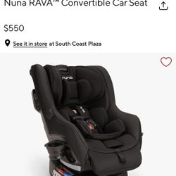 Nuna 3-1 Car seat infant - toddler 