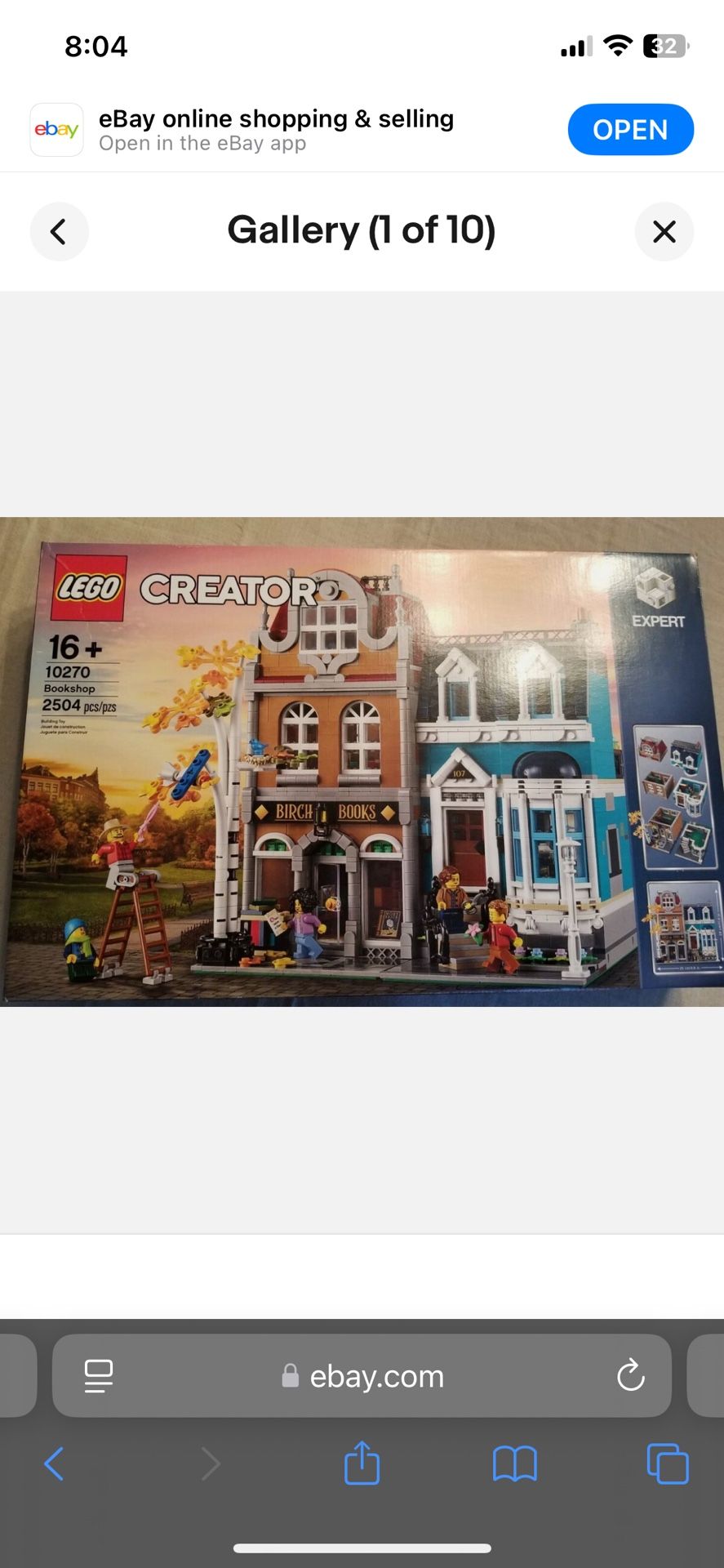 Lego Bookshop Creator Expert 10270 2504 Pieces