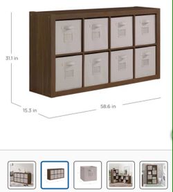 ** BRAND NEW CUBIC ORGANIZER WITH BINS INCLUIDED