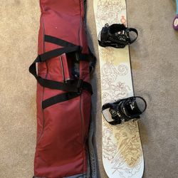 Snowboard and Boots 